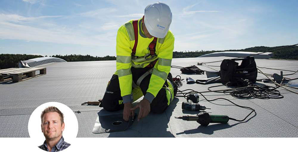 Protan Entreprenad Karlstad har lagt 35 000 m² tätskikt på världens ­modernaste kartongfabrik